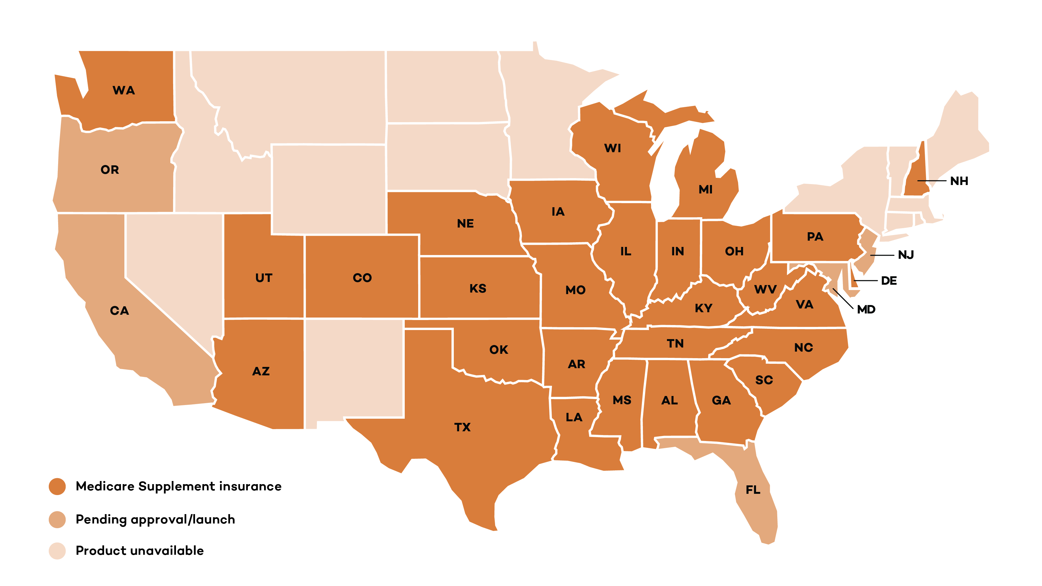 Medicare Supplement map